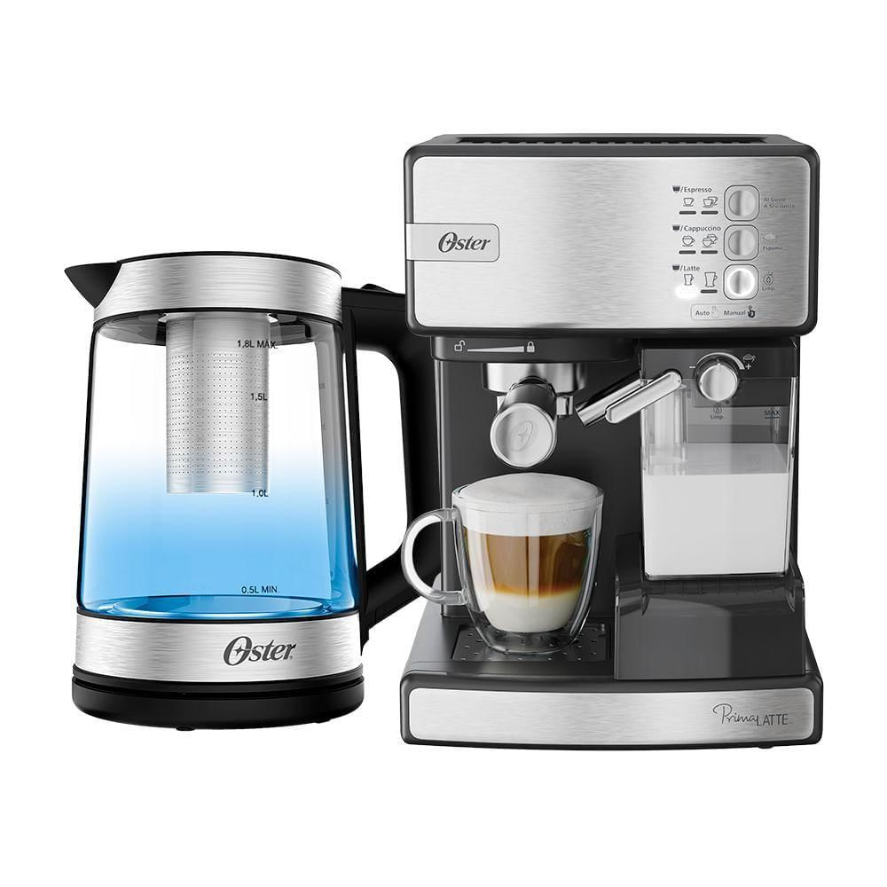 Cafeteira Expresso Oster Primalatte Inox 220v - Bvstem6601s