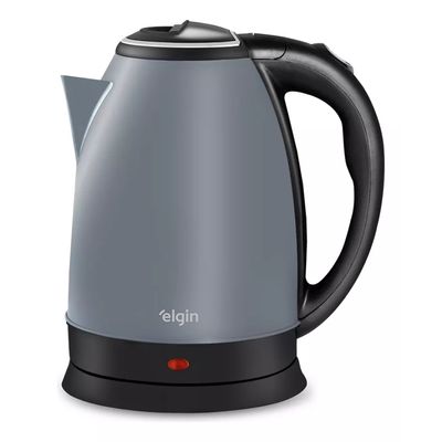 Chaleira Elétrica Inox Elgin Sem Fio 1,8 L Cinza Lunar 127v