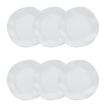 Conjunto De Pratos Fundos 06 Peças Ryo White Oxford