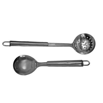 Kit Cozinha Espátula De Arroz E Concha Furada