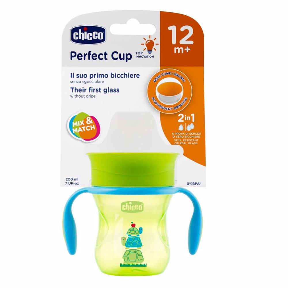 Copo 360 Perfect Cup 200ml 12M+ Chicco Verde
