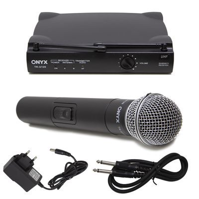 Kit 10 Microfones sem Fio TK U120 UHF Onyx
