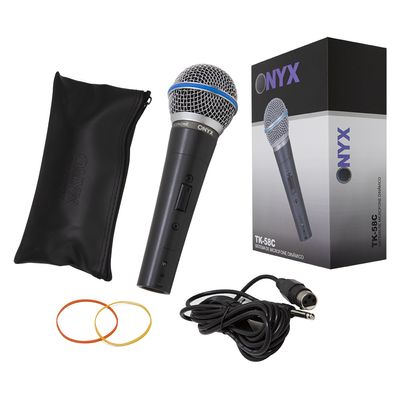 Kit 5 Microfones Dinâmico com Fio TK 58C Onyx