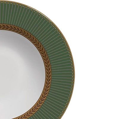 Prato Fundo Celebrate Verde Plus Cerâmica Alleanza 25 Cm