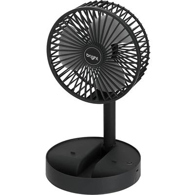 Ventilador Portátil Recarregável BRIGHT VN003 Preto