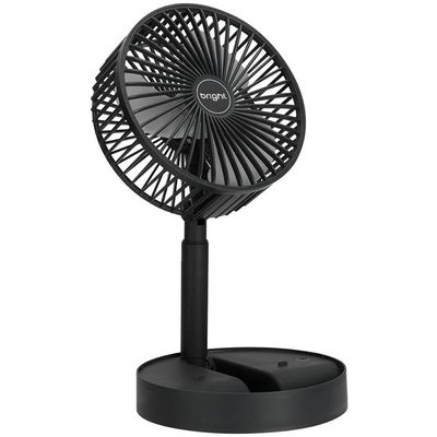 Ventilador Portátil Recarregável BRIGHT VN003 Preto