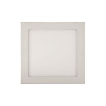 Painel De Led Blumenau Slim Quadrado De Embutir 18w Bivolt 3000k Luz Amarela