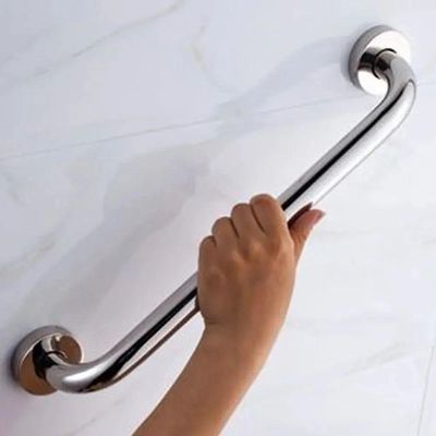 Alça Barra Apoio Inox 70cm Kit 5 Uni Acessibilidade Idoso Criança Gestante Deficiente Corrimao