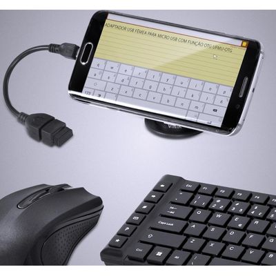 Adaptador USB Femea para Micro USB com Funcao OTG UFMU-OTG