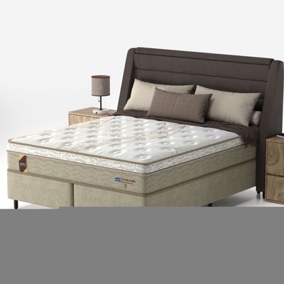 Conjunto Box Queen Mola Ensacada Probel Turim  (158x198x54cm)