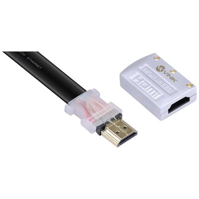 Cabo HDMI 2.0 4K ULTRA HD 3D Conexao ETHERNET FLAT com Conector Desmontavel 5 Metros - H20FL-5
