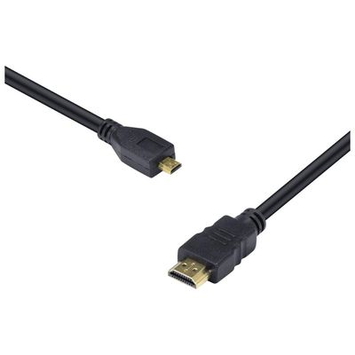 Cabo HDMI 2.0 para Micro HDMI 4K ULTRA HD 3D Conexao ETHERNET 2 Metros - H20MC-2
