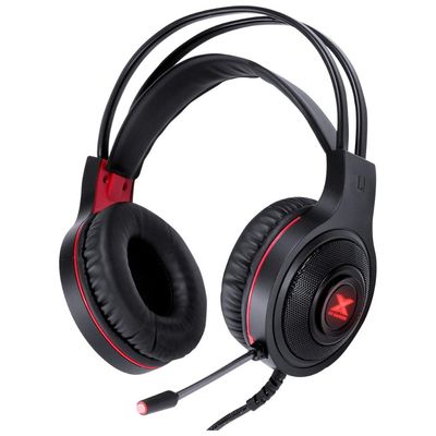 Headset Gamer VX Gaming LUGH LED Vermelho USB com Microfone Flexivel - GH300