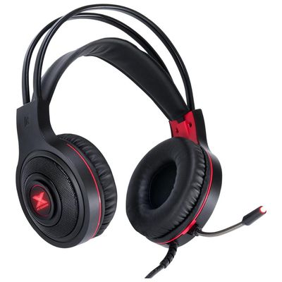 Headset Gamer VX Gaming LUGH LED Vermelho USB com Microfone Flexivel - GH300