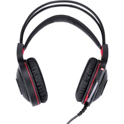 Headset Gamer VX Gaming LUGH LED Vermelho USB com Microfone Flexivel - GH300