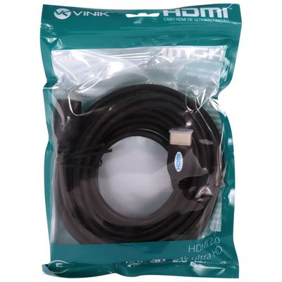 Cabo Extensor HDMI 2.0 4K ULTRA HD 3D Conexao ETHERNET 5 Metros - H20F-5