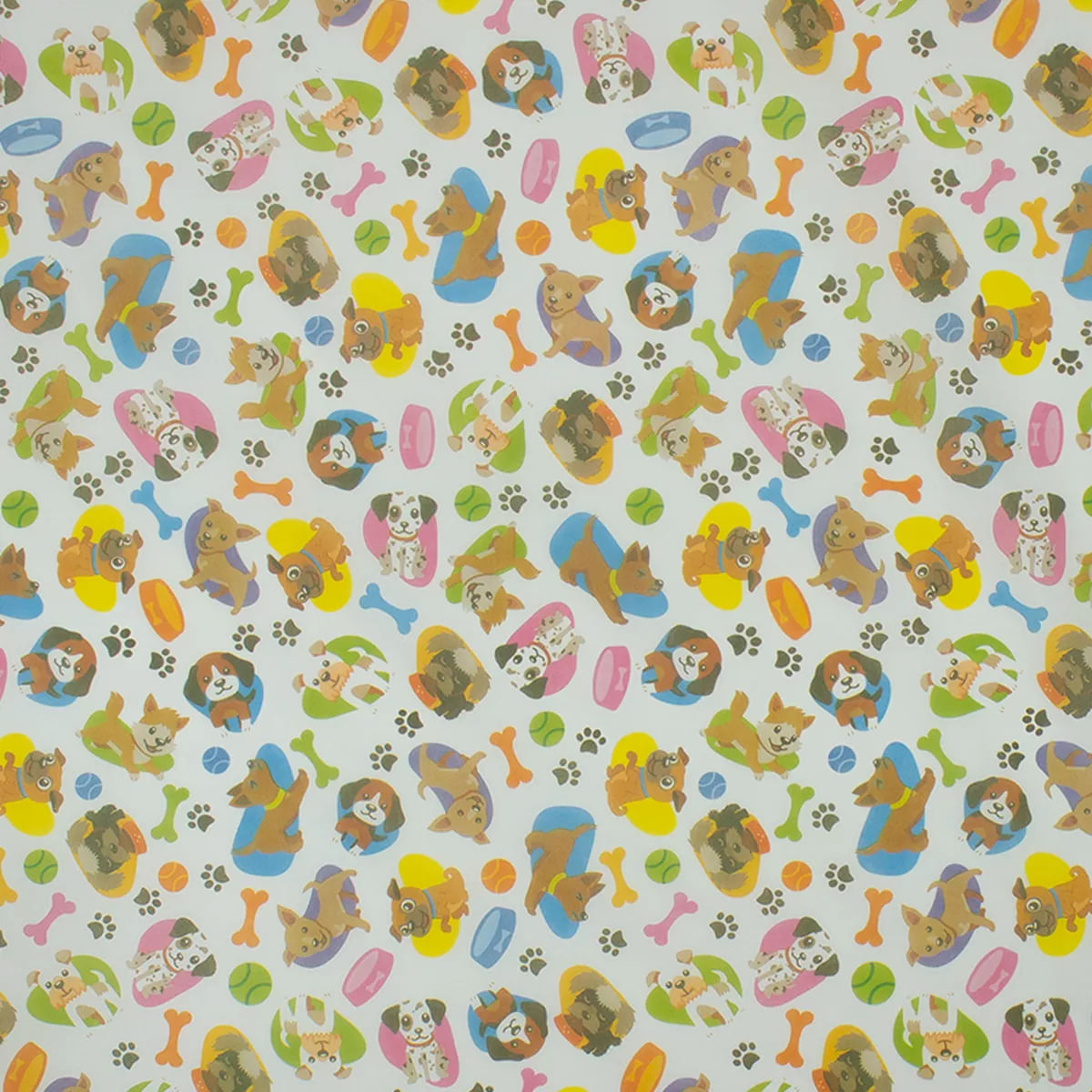 1 Toalha Mesa TNT Festa Pet Cachorro Osso Patinha 140X140