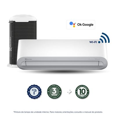 Ar-Condicionado Electrolux Split 18.000 BTUs Color Adapt Quente/Frio com Wi-fi (YI18R/YE18R) 220V