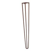 Kit 6 Pés De Metal 60 Cm Legs Mesa De Canto Aparador Bronze
