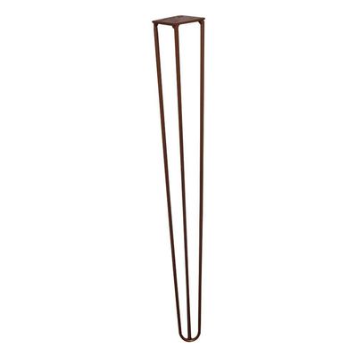 Kit 6 Pés De Metal 60 Cm Legs Mesa De Canto Aparador Bronze