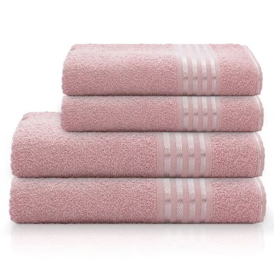Toalha de Banho Camesa Decor Rosa