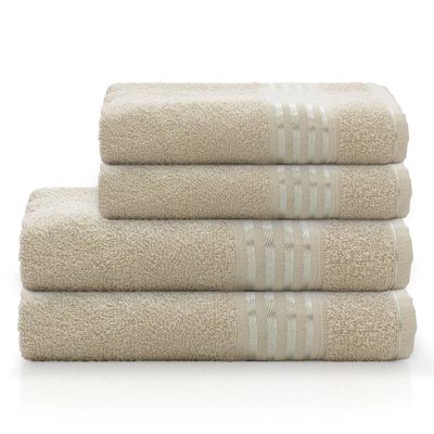 Toalha de Rosto Camesa Decor Bege