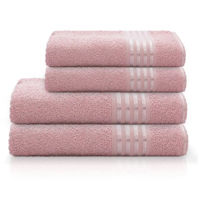 Toalha de Rosto Camesa Decor Rosa
