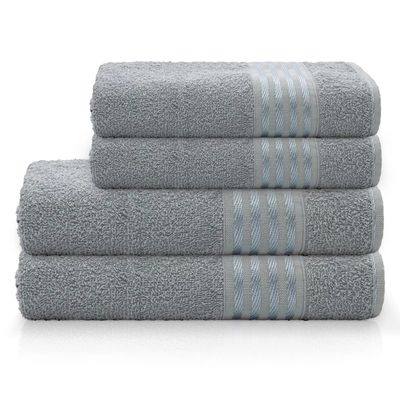 Toalha de Rosto Camesa Decor Cinza