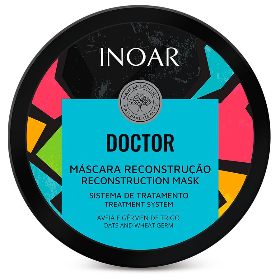 Kit 03 Máscara Doctor Vegan Reconstrução Capilar Inoar 250g