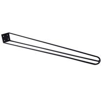 Kit 8 Pés De Metal 60 Cm Legs Mesa De Canto Aparador Preto
