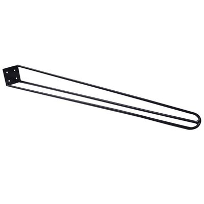 Kit 8 Pés De Metal 60 Cm Legs Mesa De Canto Aparador Preto