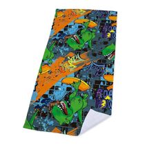 Toalha De Praia Dino Crazy  criativas e clássicas