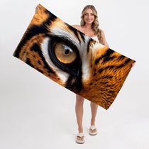 Toalha De Praia - Tiger Eye  criativas e clássicas