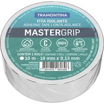 Fita Isolante Classe C 0,13x19 mm Tramontina Branca 10 m