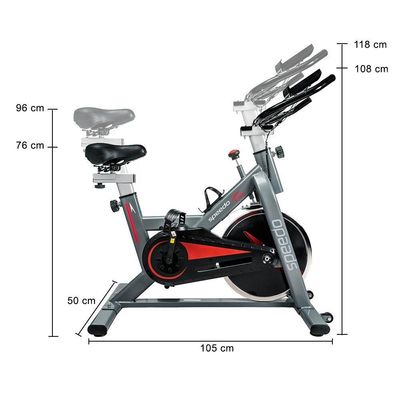 Bicicleta Spinning Speedo S103 Painel c/ Conexão Bluetooth