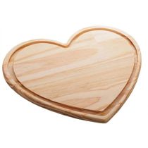 Tabua de Corte de madeira Woodart Pinus Coração 25x22x2cm