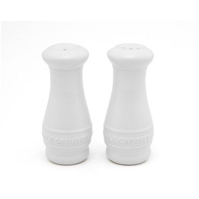CONJUNTO DE GALHETEIRO E SALEIRO E PIMENTEIRO LE CREUSET BRANCO