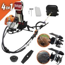 Roçadeira Costal Multifuncional á Gasolina 2t Vulcan 43cc