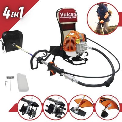 Roçadeira 43cc C- Faca 2 Pontas + Capinadeira E Cultivador
