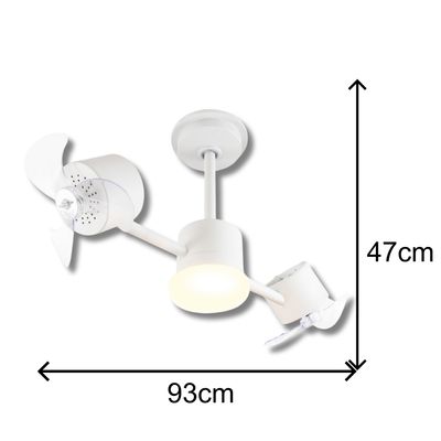 Ventilador de Teto Treviso Infinit LED Branco Bivolt