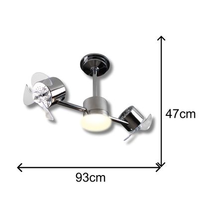 Ventilador de Teto Treviso Infinit LED Cromado Bivolt