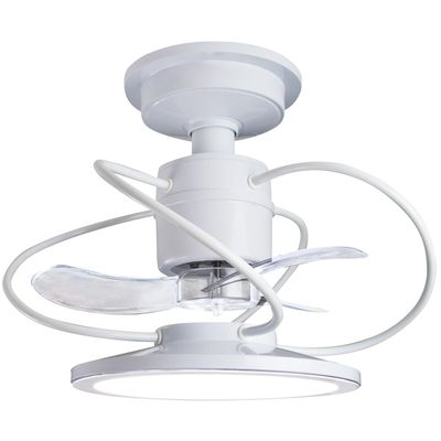Ventilador de Teto Treviso Branco Confort LED Bivolt
