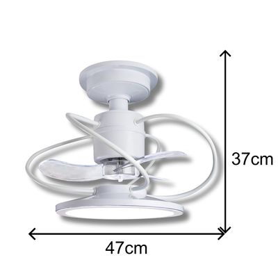 Ventilador de Teto Treviso Branco Confort LED Bivolt