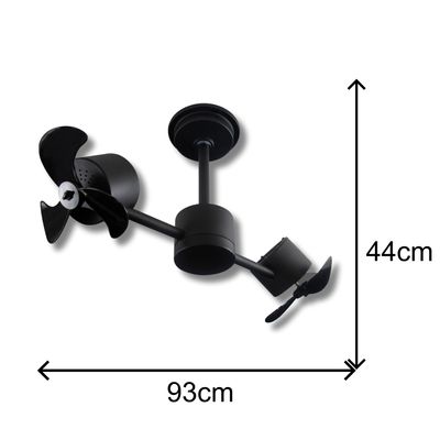 Ventilador de Teto Treviso Infinit Preto C/ Controle Remoto
