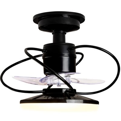 Ventilador de Teto Treviso Preto Elegance LED Control Remoto