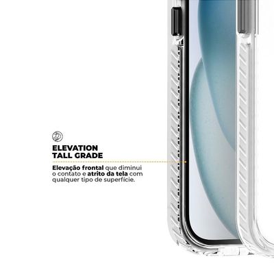 Kit Capa Urus Branca e Película Ultra Safe para iPhone 15 - Gshield