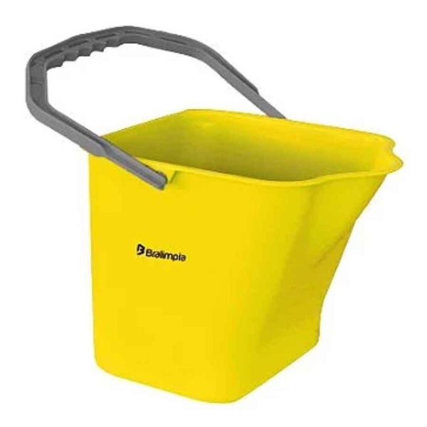 Balde 15 Lts C/alça Amarelo