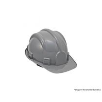 Capacete Seguranca Aba Frontal Cinza