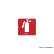 Placa Sinal.fotoluminescentes Extintor Co2 20x20cm 2539