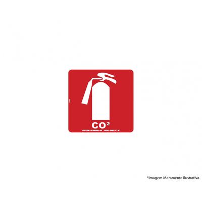 Placa Sinal.fotoluminescentes Extintor Co2 20x20cm 2539